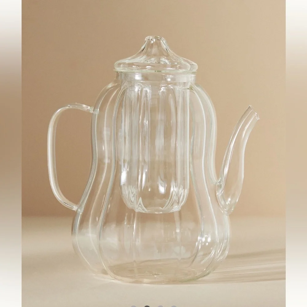 Anthropologie • Cindy Glass Pumpkin Teapot